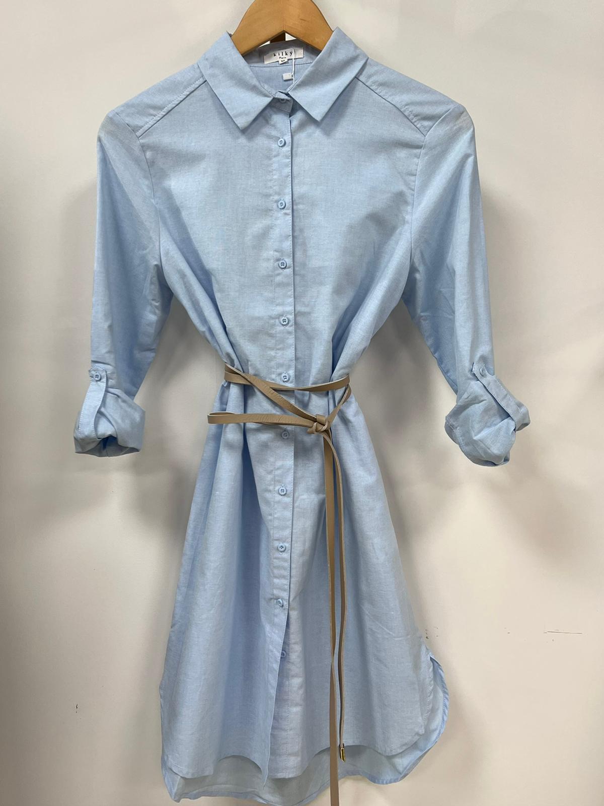 Blousejurk LP 492 Lichtblauw