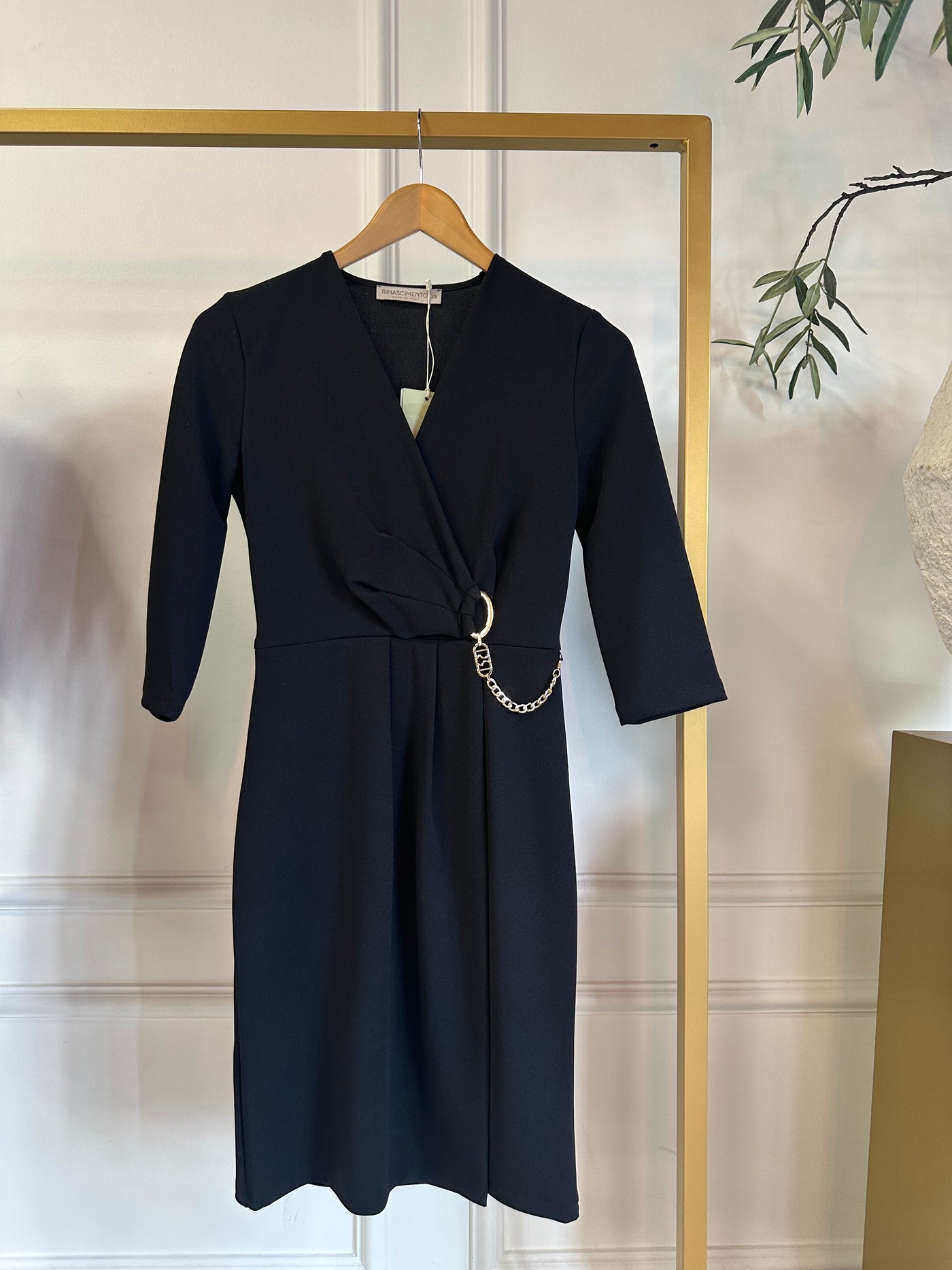 Dress abito incrocio scuba crep