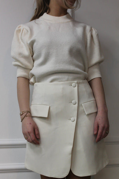 Skirt overslag 3985 Off-white