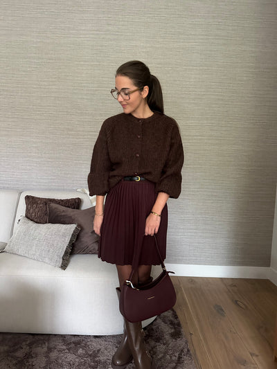Skirt plooi MN-02 Brown