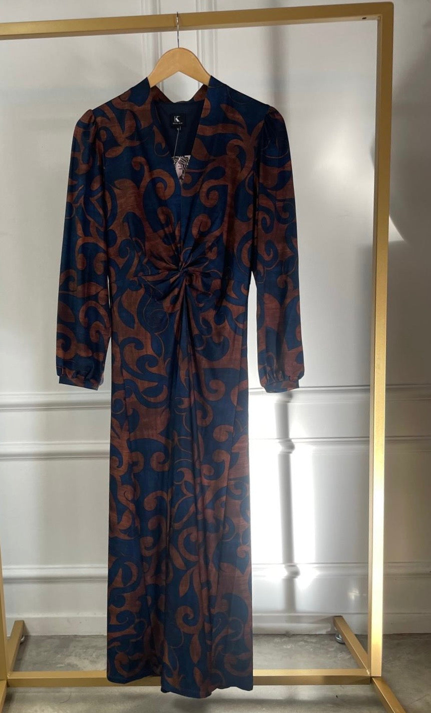 Jurk maxi met design B314 Multi