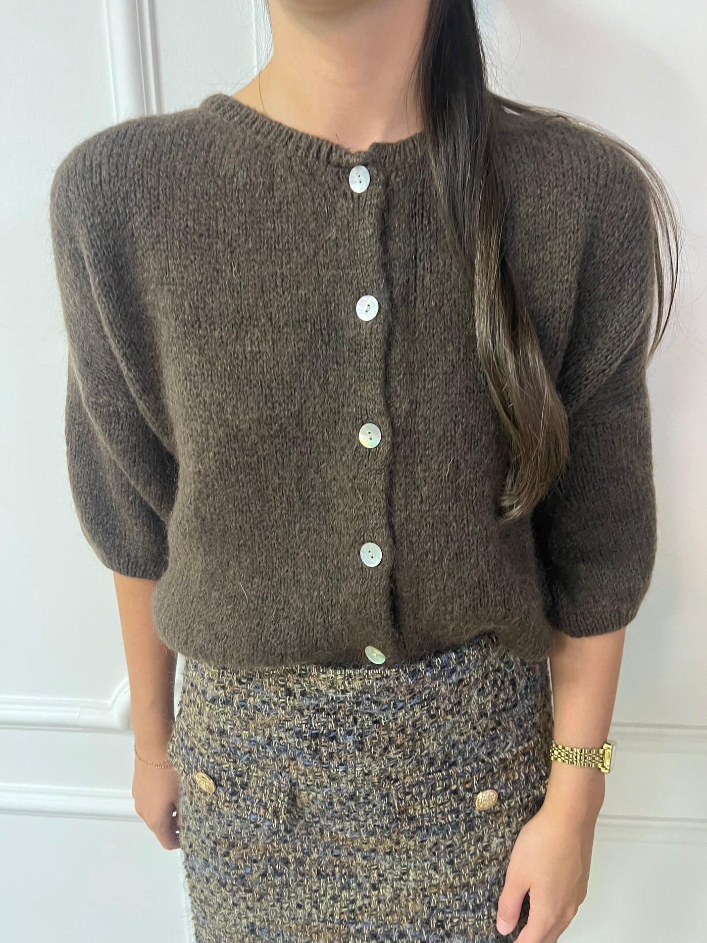 Vestje woll 8126 Brown