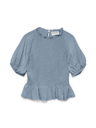 Top hign neck vmphoebe 10322987 Dusty blue