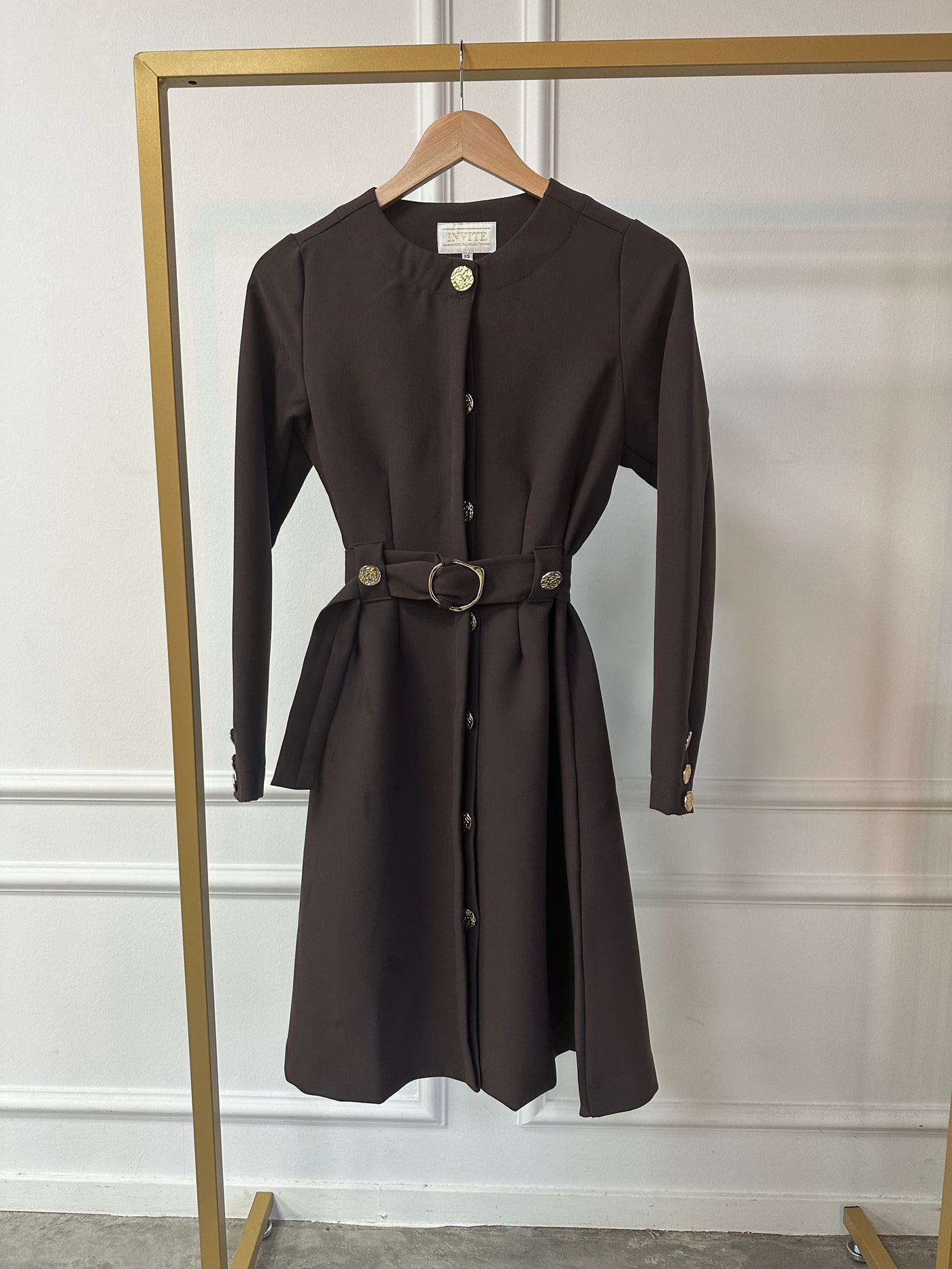 Blazerdress Roza IN-RO-25 Dark brown