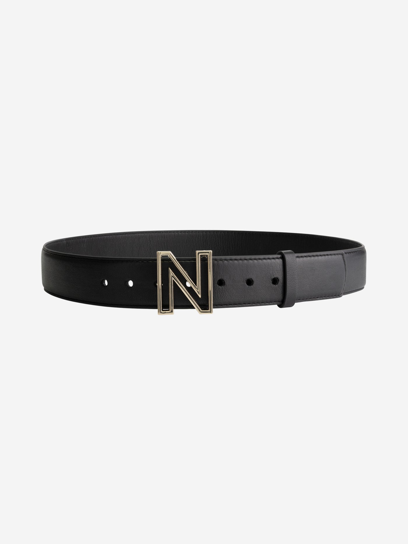 Belt logo N hip N-9-879-0000 Black/gold