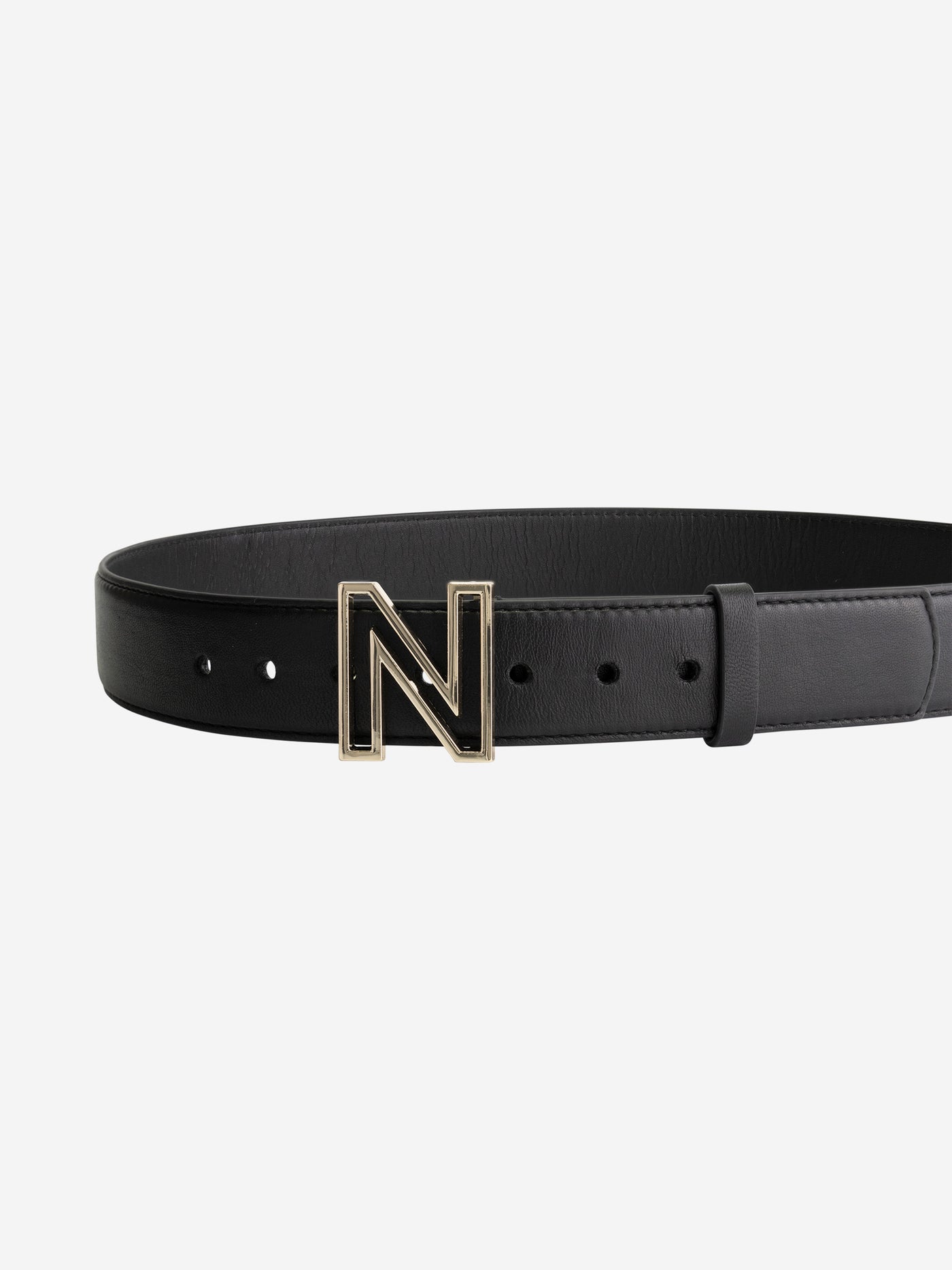 Belt logo N hip N-9-879-0000 Black/gold