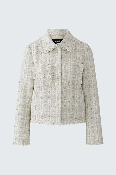 Blazer boucle 0118  0094480 Off-white / brown