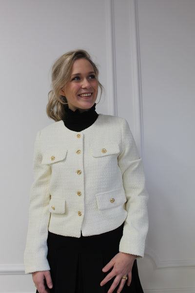 Blazer boucle  H66801 Off-white