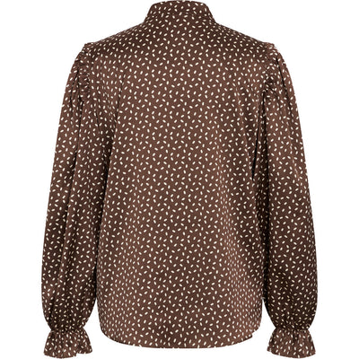 Blouse acaciabb BBW3195 Brown/cream dot print