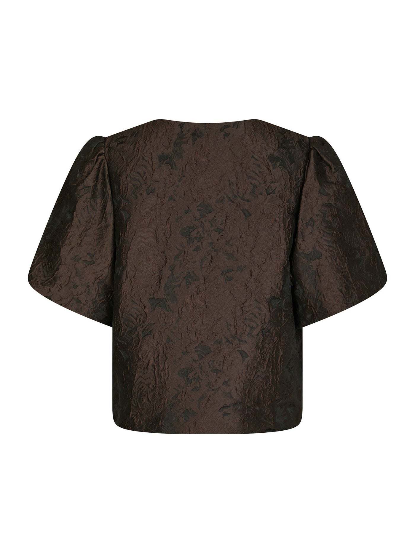 Blouse aisa brocade 166369 Dark brown
