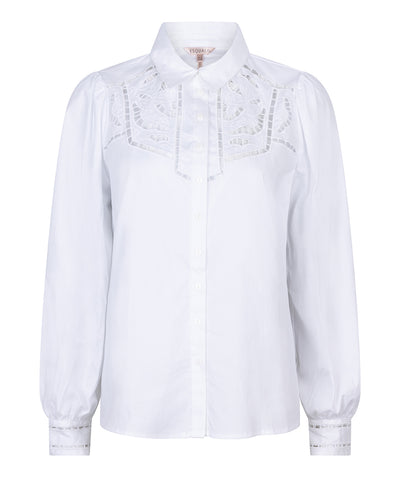 Blouse chest embroidery SP24.14037 Off-White
