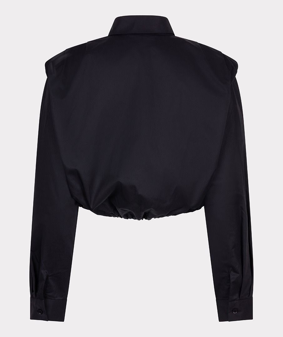 Blouse cropped poplin F25.28533 Black