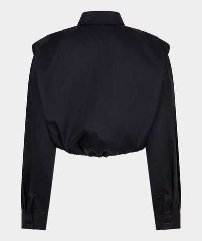 Blouse cropped poplin F25.28533 Black