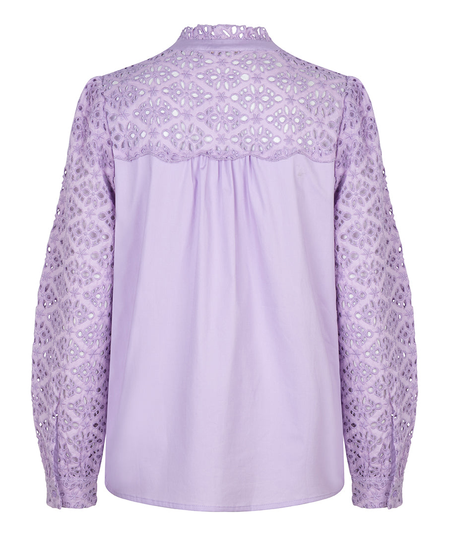 Blouse embroidery SP24.14036 Lilac
