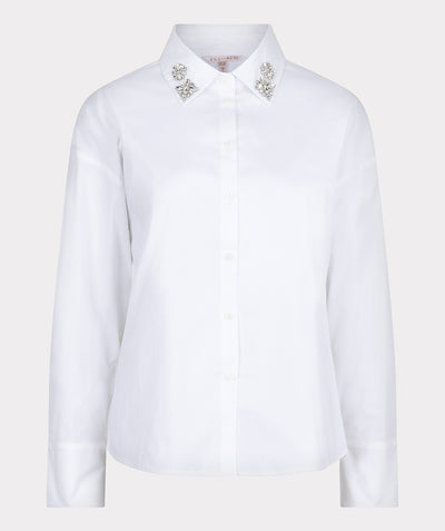 Blouse poplin broche W24.14726 Off-White