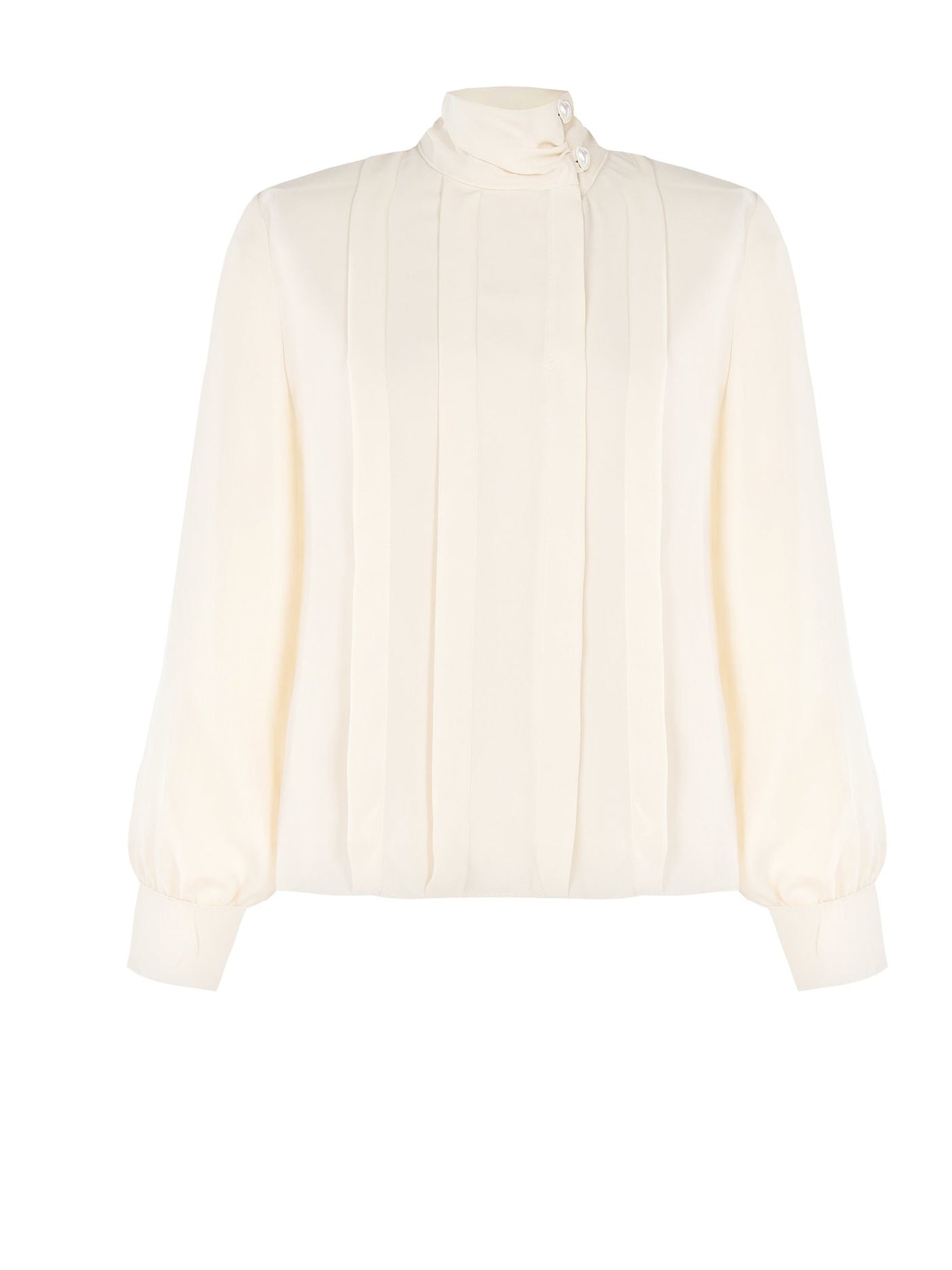 Blouse collo alto CFC0019267002 Ecru bianco