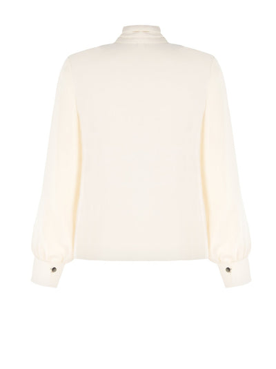 Blouse collo alto CFC0019267002 Ecru bianco