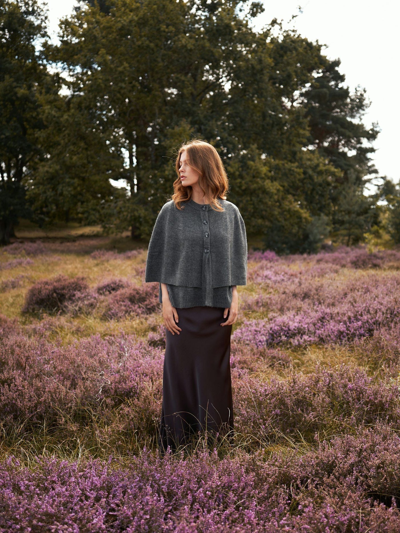 Cape knit josei double 165798 Grijs