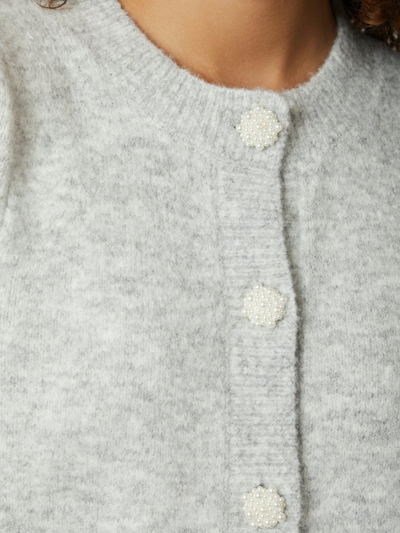 Cardigan Trudy deco knit 164514 Light grey