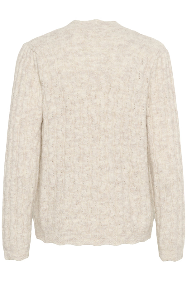 Cardigan crjunah 10614228 Oat melange grey
