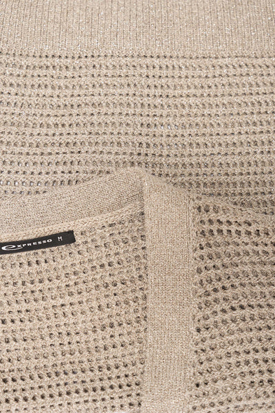 Cardigan metallic EX12-25277 Pebble