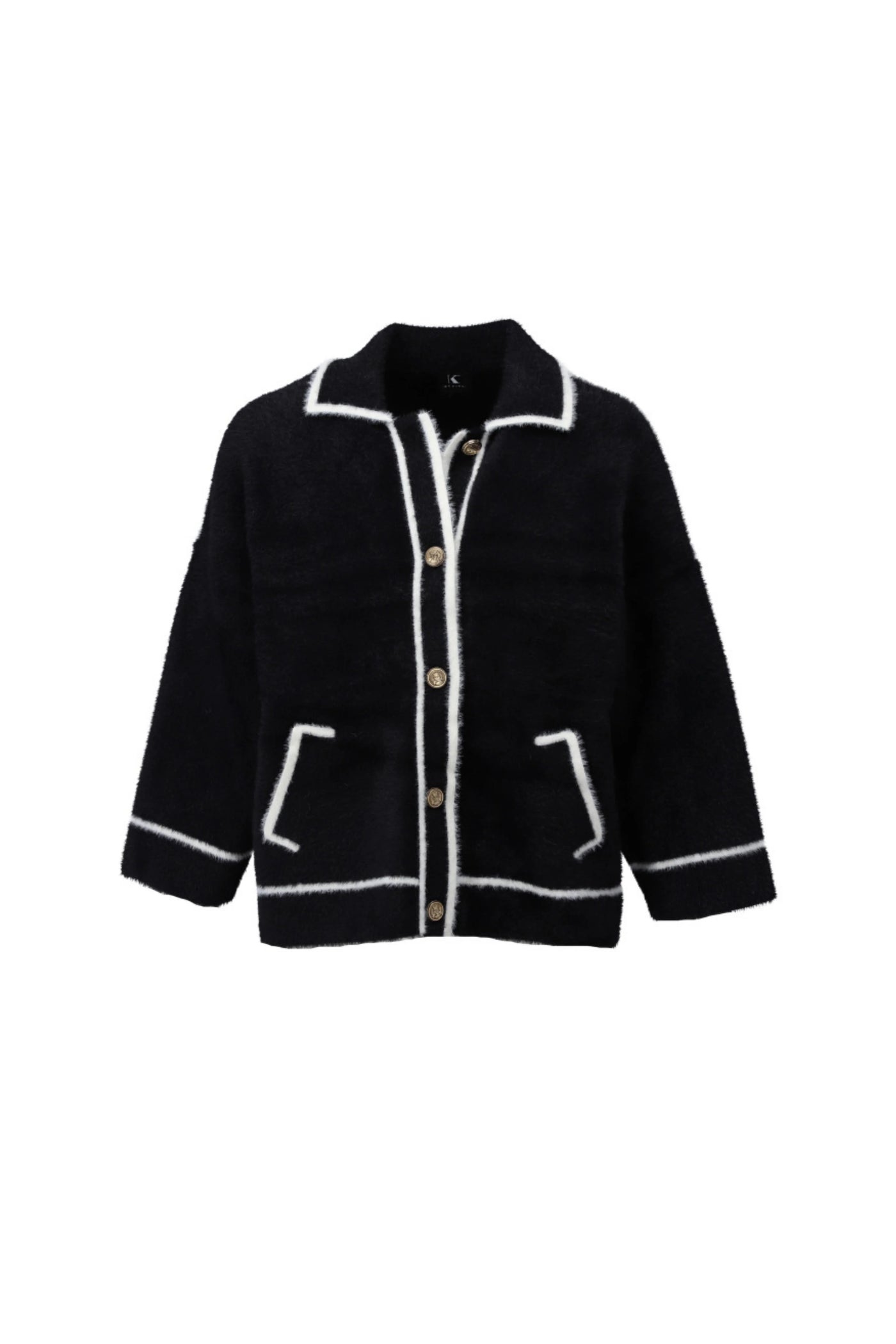Cardigan met knopen B846 Black