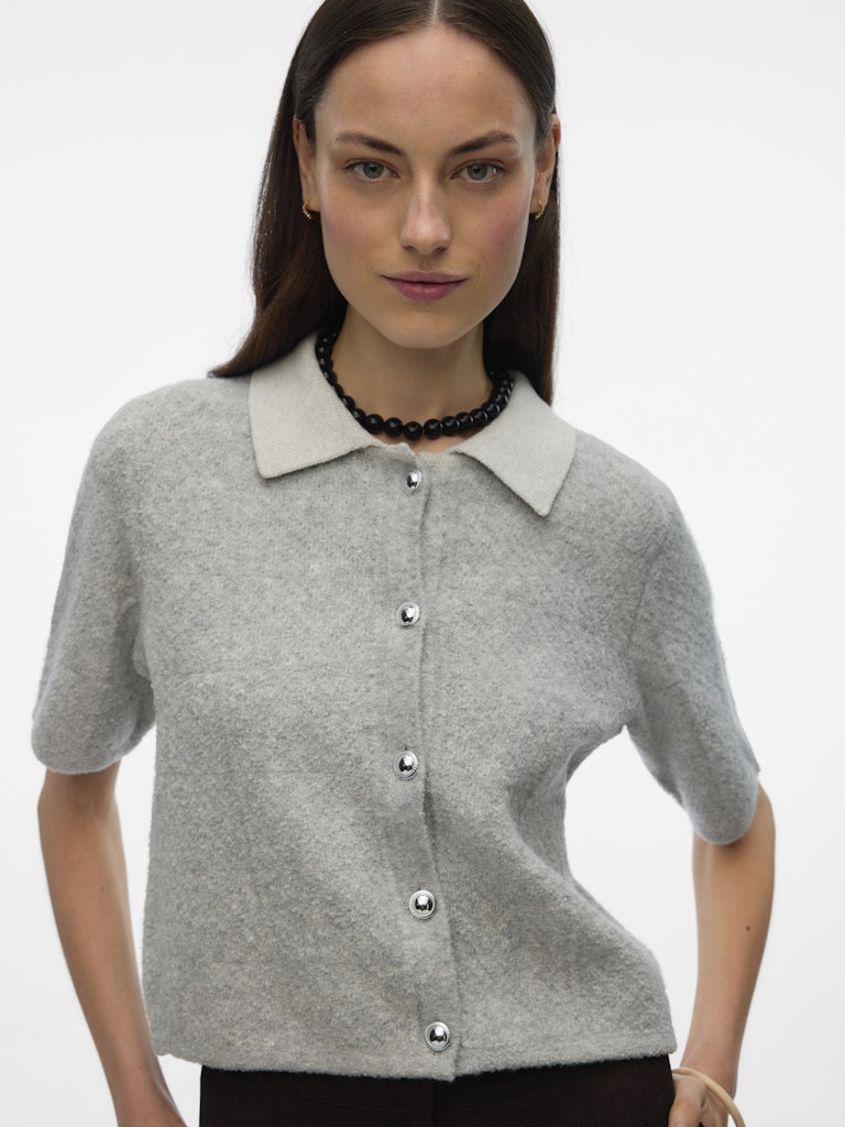 Cardigan vmdiana 10334941 Light grey melange