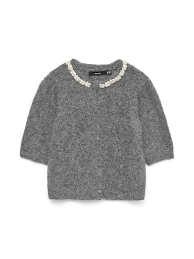 Cardigan vmocean 10334965 Medium grey melange
