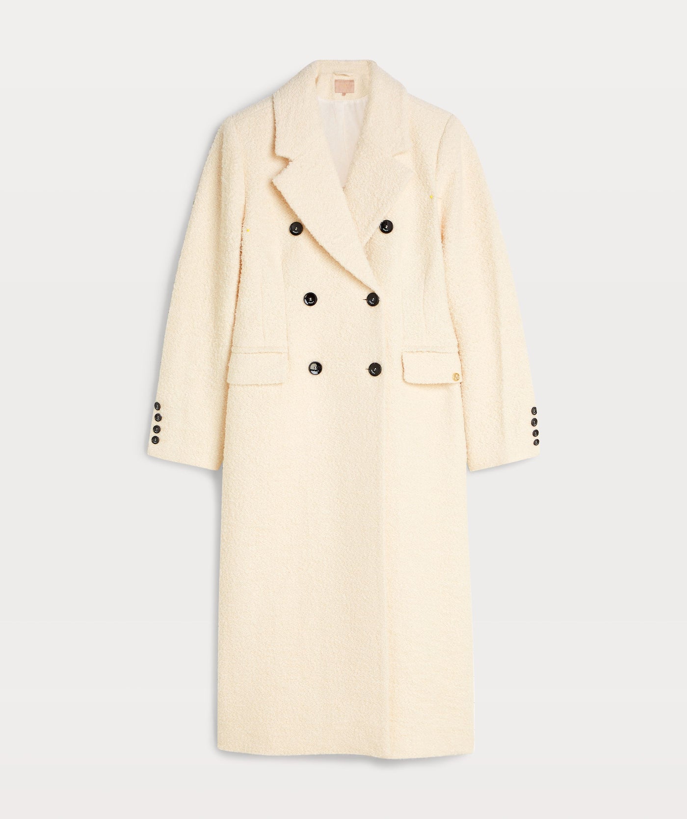 Coat rebecca curly JV-2408-0901 Cocoon white