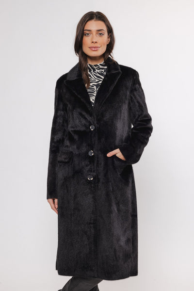 Coat saami saami.7002411 Black