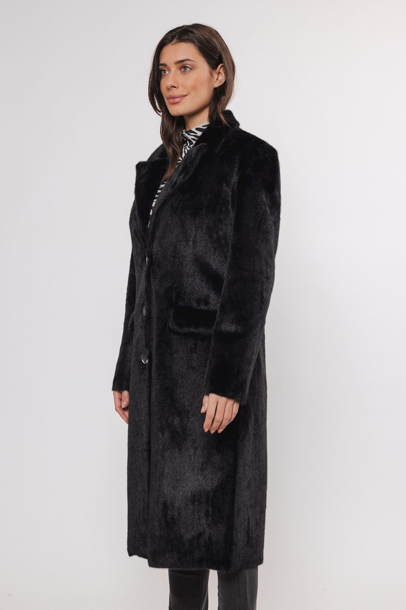 Coat saami saami.7002411 Black