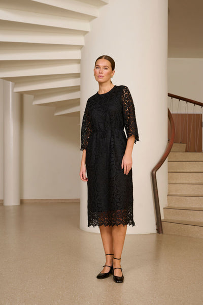 Dress KAemilia lace 10509130 Black deep