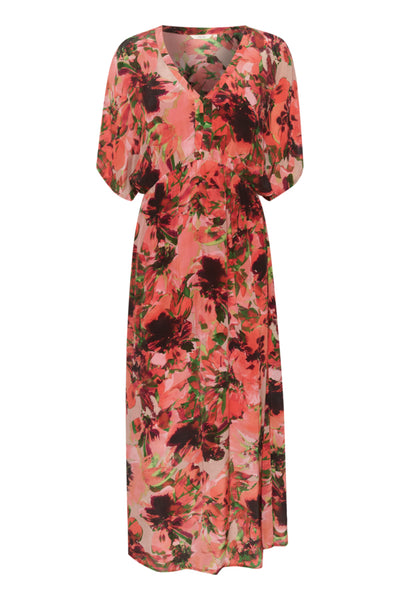 Dress creliza 10612327 Peach flower print