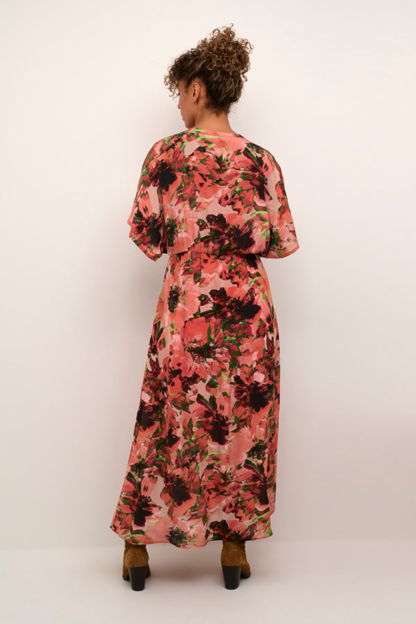 Dress creliza 10612327 Peach flower print