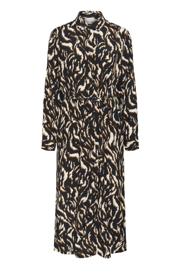 Dress kamille shirt 10510518 Black/brown