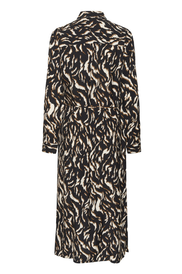 Dress kamille shirt 10510518 Black/brown