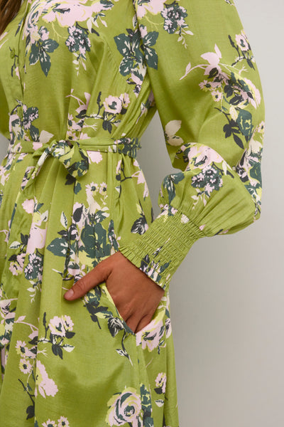 Dress kapollie short printed 10508274 Green stencil flow
