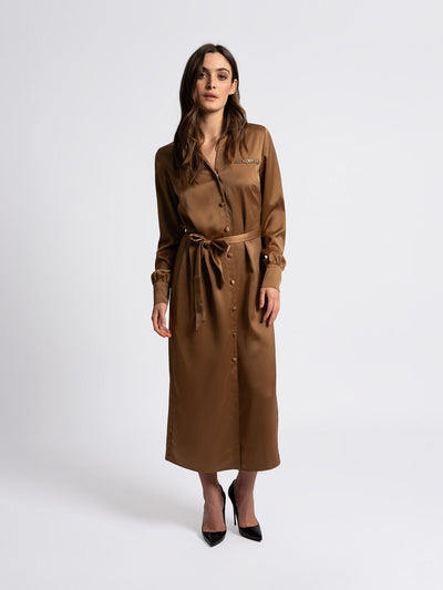 Dress lodi midi N-5-496-2505 Toffee