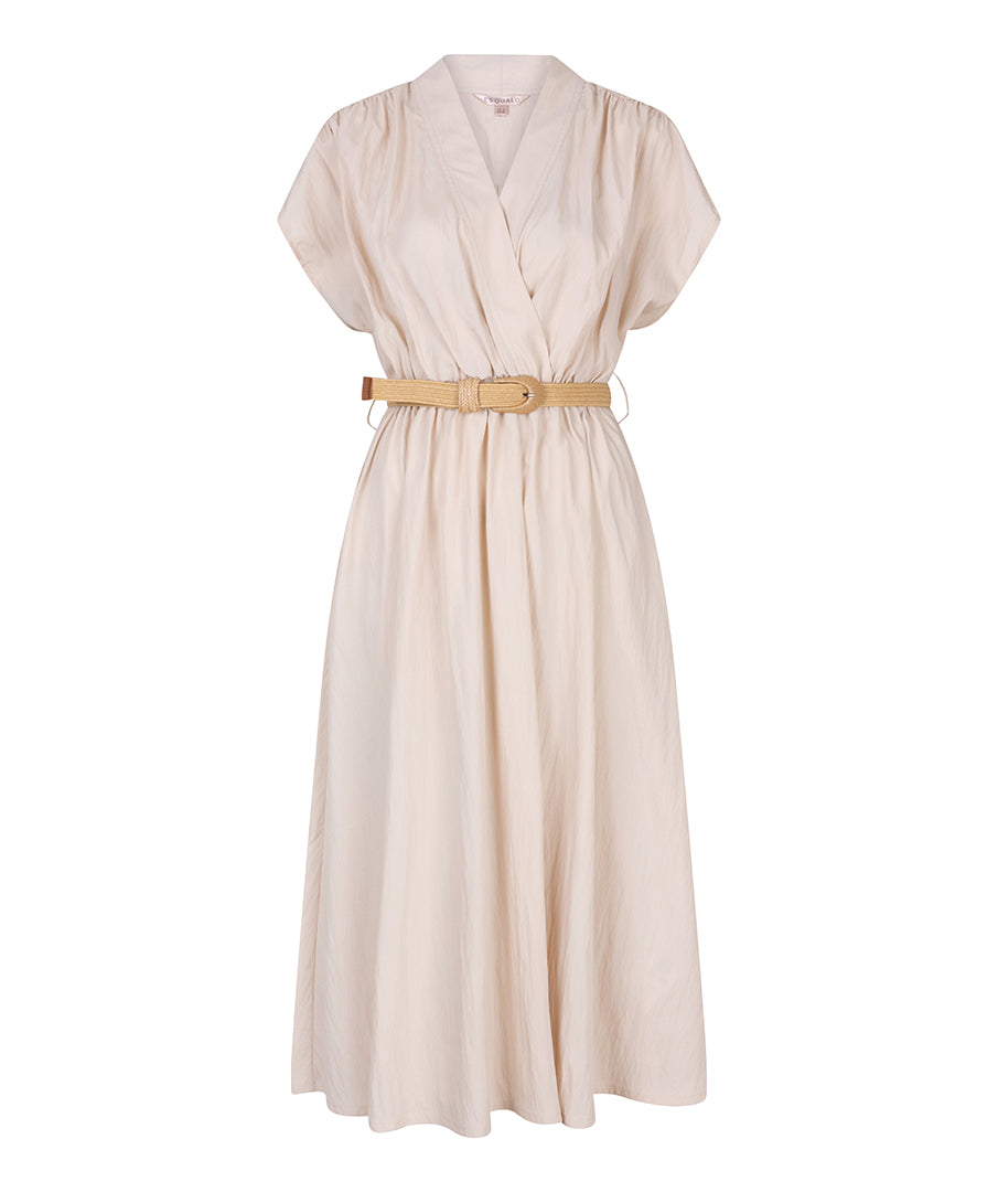 Dress long wide HS25.05203 Light sand