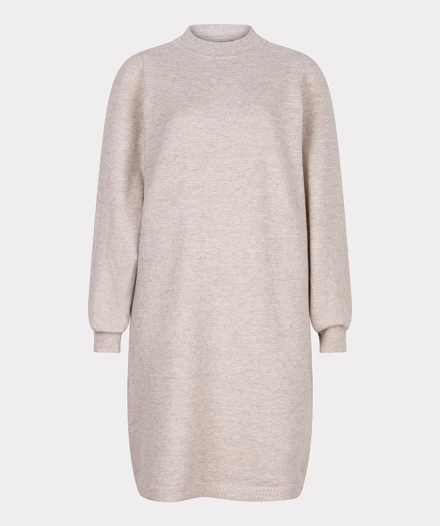 Dress lurex F25.02518 Light taupe melange