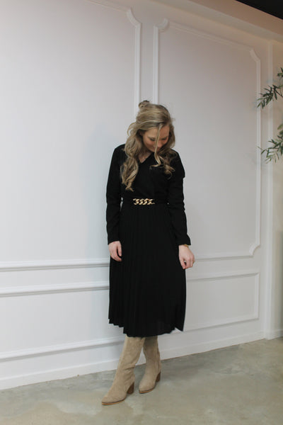 Dress lurex midi 16850 Black