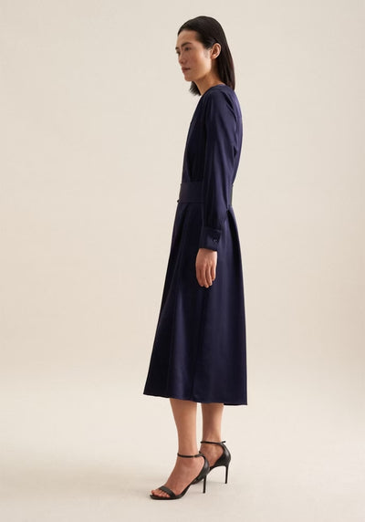 Dress maxi long sleeve 60.136553.18 Navy