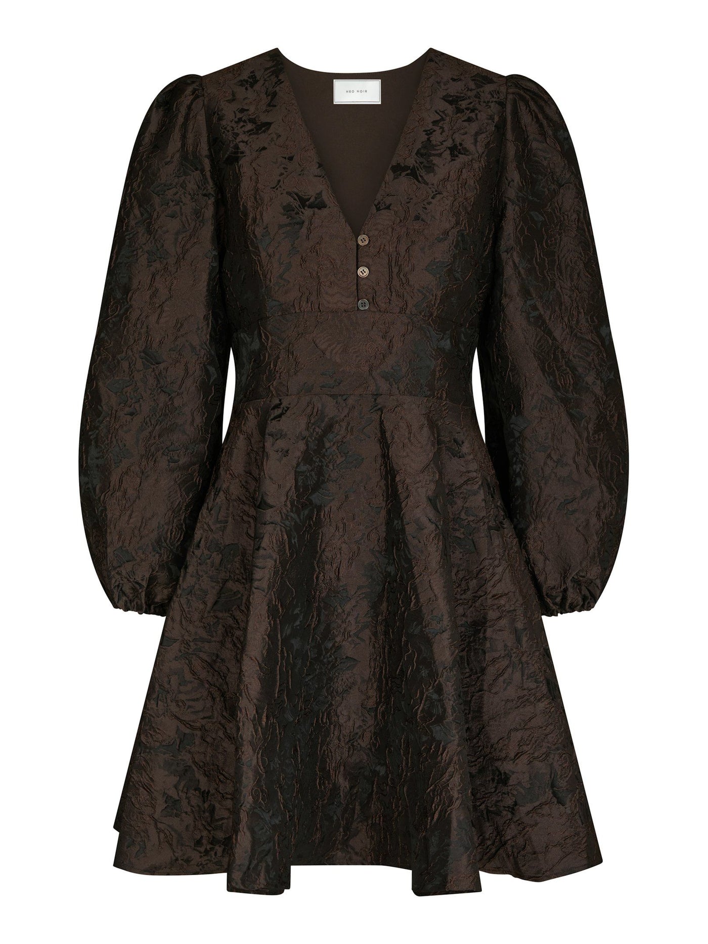Dress milly brocade 167188 Dark brown