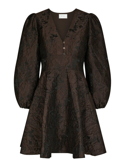 Dress milly brocade 167188 Dark brown