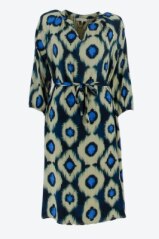 Dress print 890079 Navy/ecru