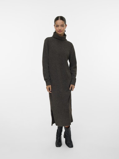 Dress vmboom ls rollneck 10326874 Chocolate torte
