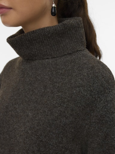 Dress vmboom ls rollneck 10326874 Chocolate torte
