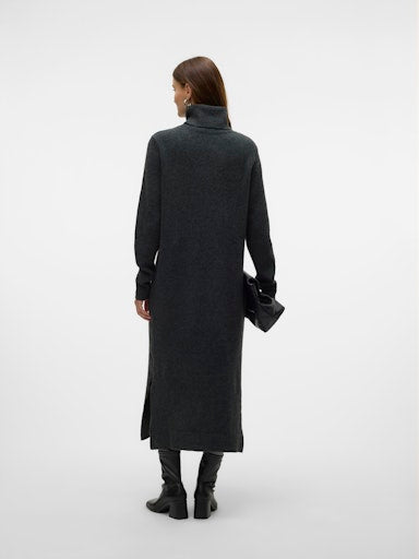 Dress vmboom ls rollneck 10326874 Dark grey melange