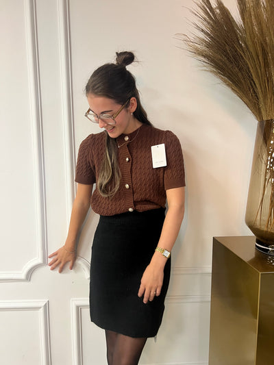 Vestje korte mouw 2460.1 Brown