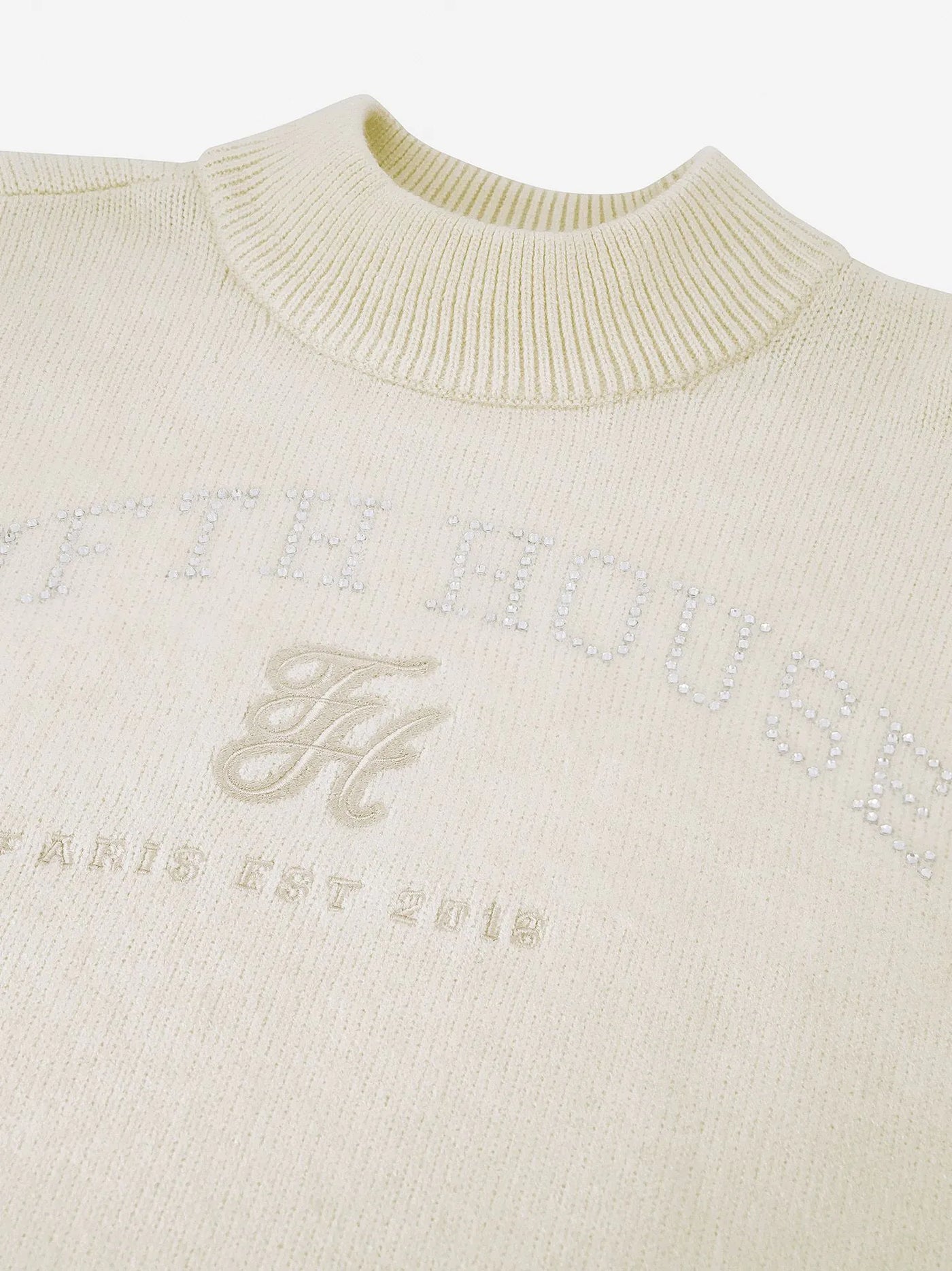 Sweater jiles strass FH-7-714-2505 Cream